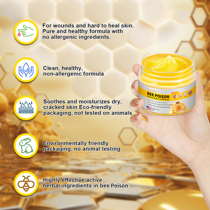 NESLEMY™ Bee Venom Skin Cream（👨‍⚕BAD Recommended),for Remove Warts, Acne and Scars